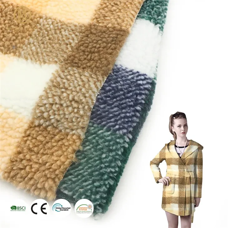 Checker Pattern Flannel Fleece Fabric price
