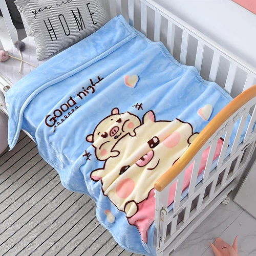 Double Layer Raschel Baby Blanket