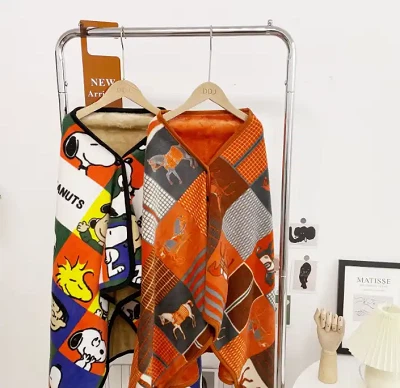 Double Layer Shoulder Blanket