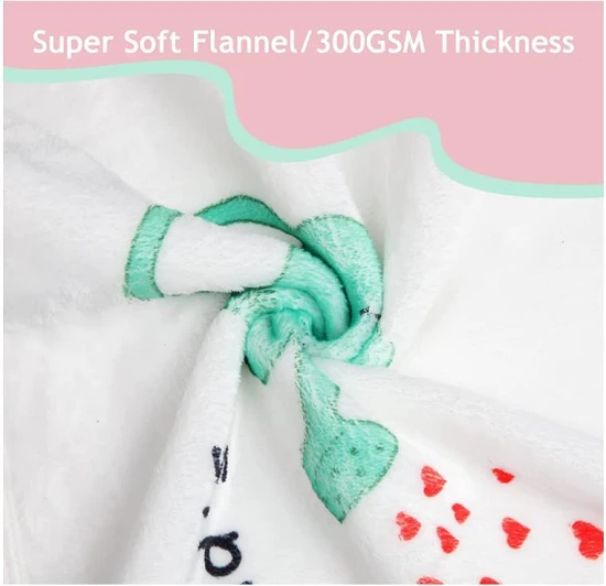 baby milestone flannel blanket