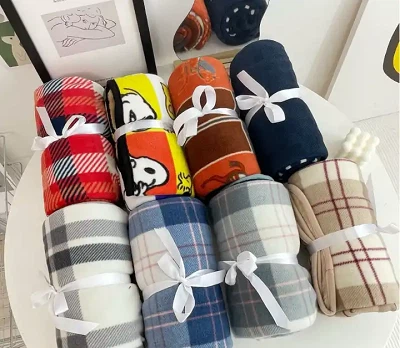 Plaid Women Shoulder Blanket