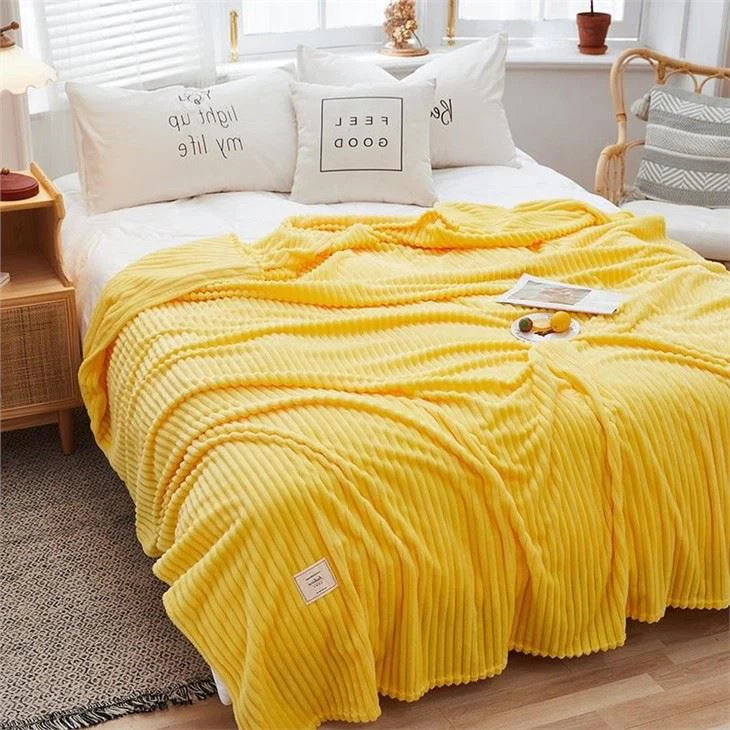 Solid Strip Flannel Blanket Pricelist