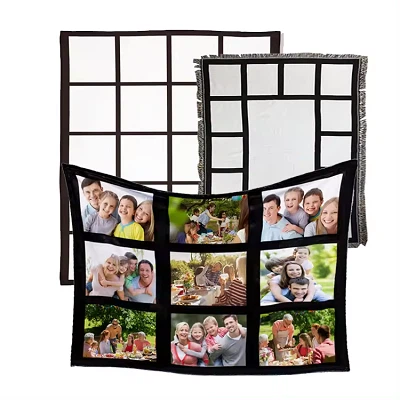 צילום שמיכה לבנה מודפסת דיגיטלית